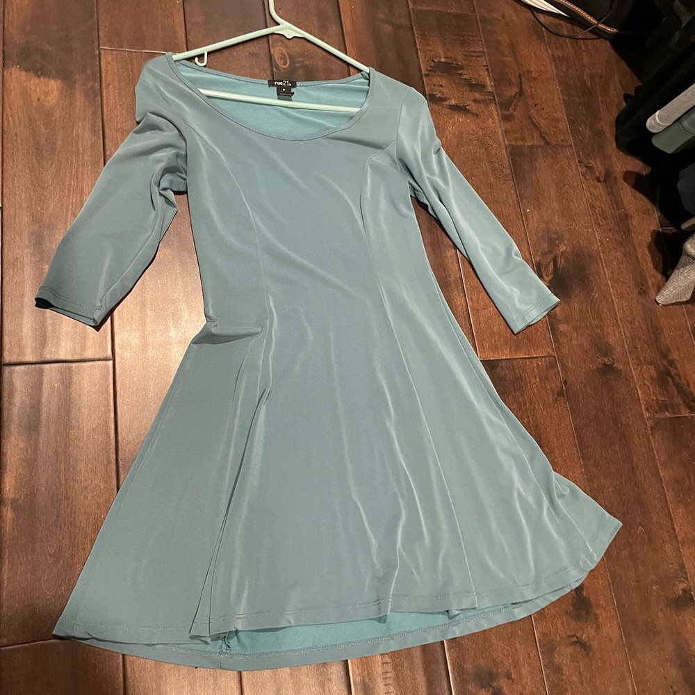 Rue21 Teal Long Sleeve Dress
